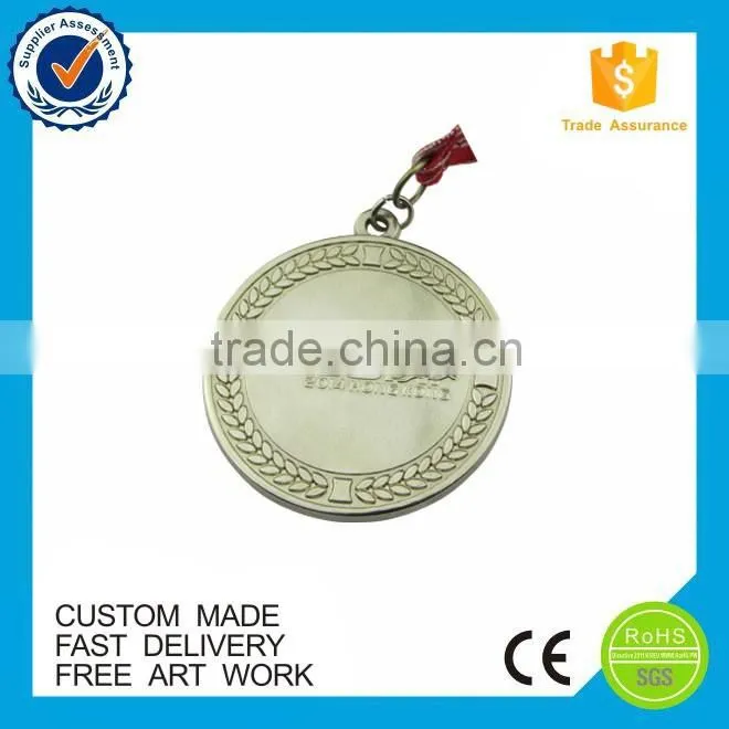 OEM eco-friendly metal souvenir custom silver sport medal