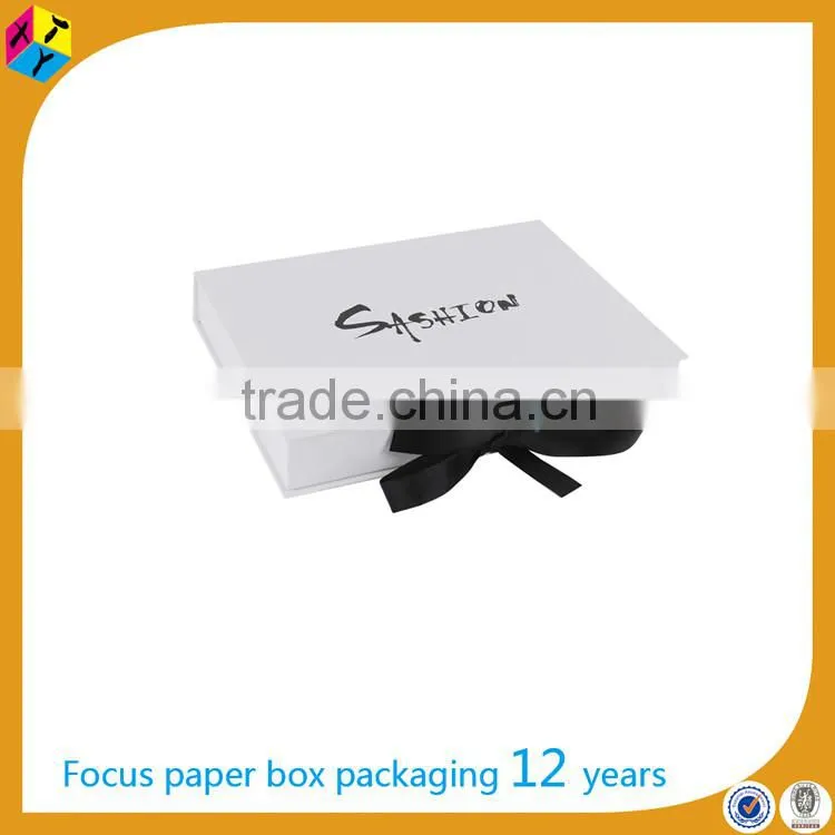 ribbon closure hair extension packaging box