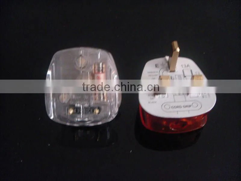 British style double 13A british plug switched socket with neon and 2 USB