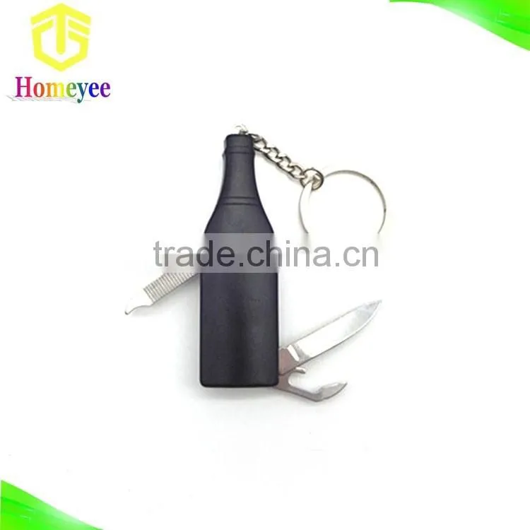 Bottle Shapee Keychain Knife For Promotion Gift
