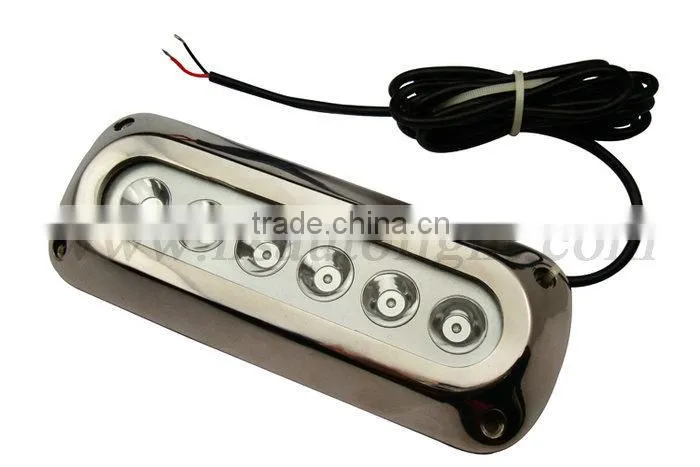 DC8-28V Multi Voltage 18W LED Boat Lights Waterproof IP68 Underwater Boat Light LED Yacht Light 5colors Fish Tanks Underwater Li