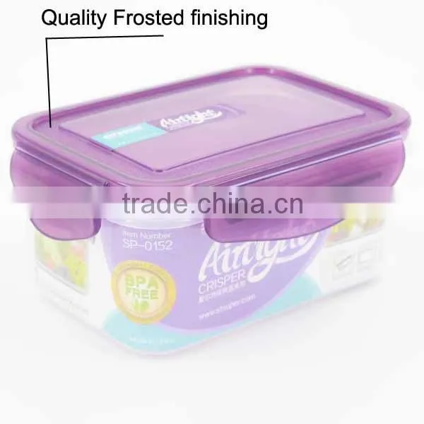 BPA FREE Microwavable Food Container Plastic with Locking Lid