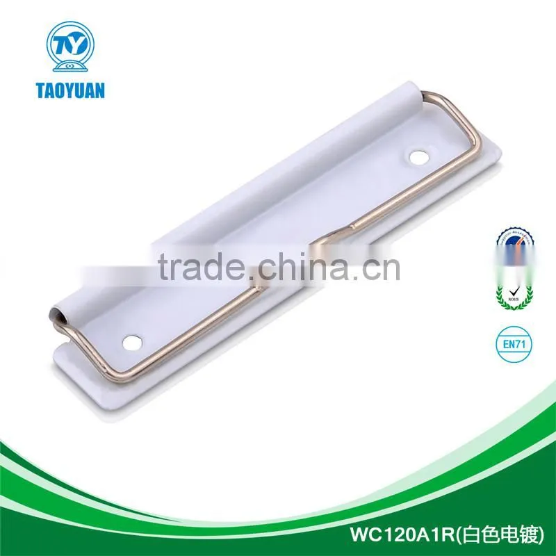 Nickle plate metal fashion clipboard clips, hardware stationery accessories