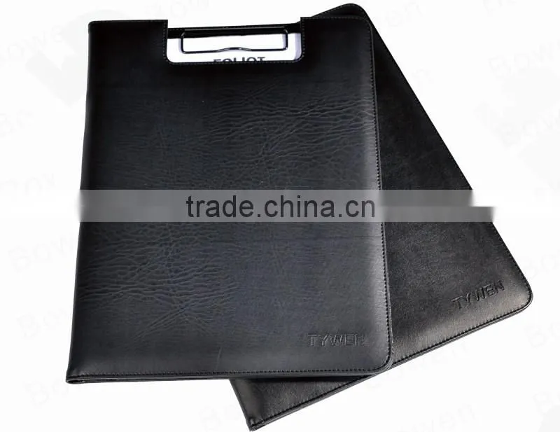 hot sale PU double folder with card holders