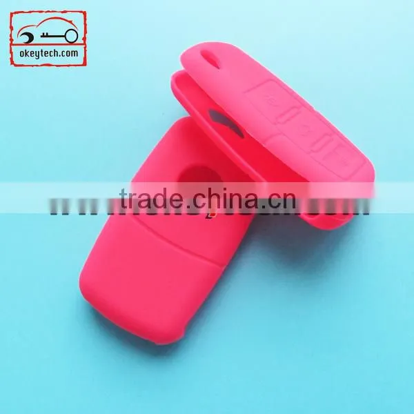 Okeytech silicone key cover VW 3 buttons silicone key cover for silicone car key cover for VW
