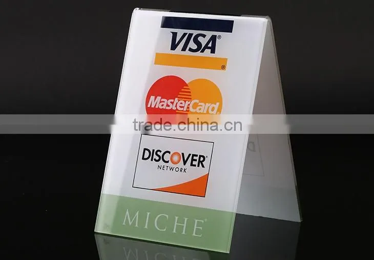 Hot selling custom logo eco-friendly acrylic sign holder