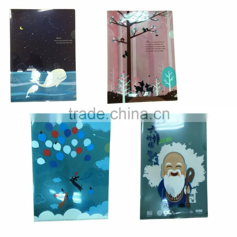 Plastic folder file school supplies A4 Paper Bag