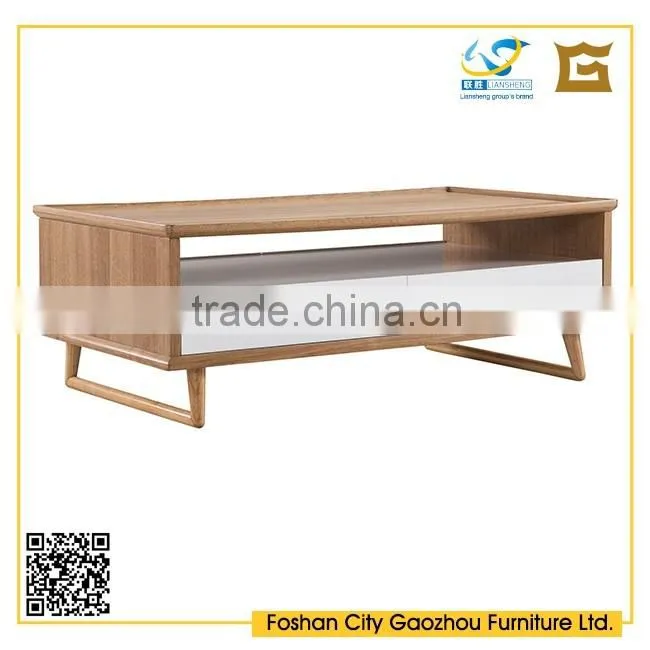 2016 newly wooden tea table design with walnut veneer