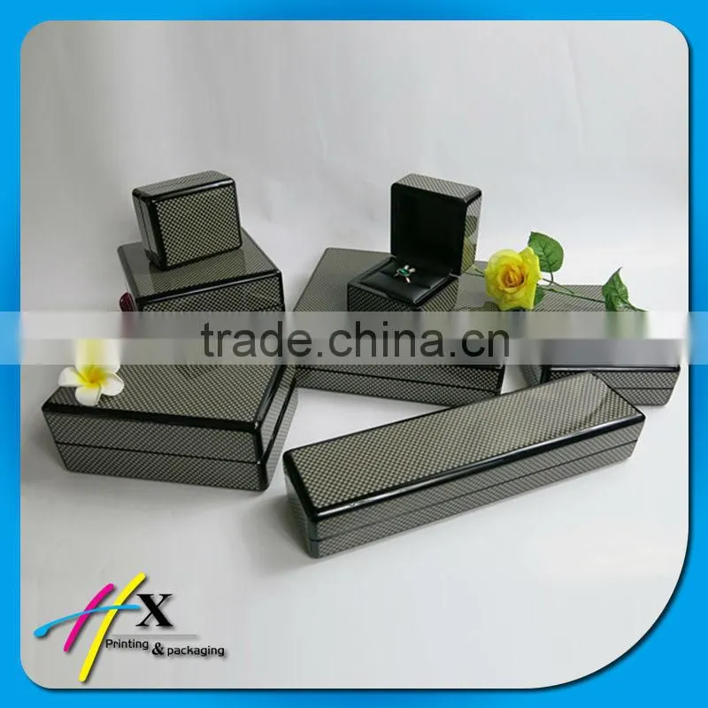 luxury high gloss lacquer finish wooden jewelry box for necklace