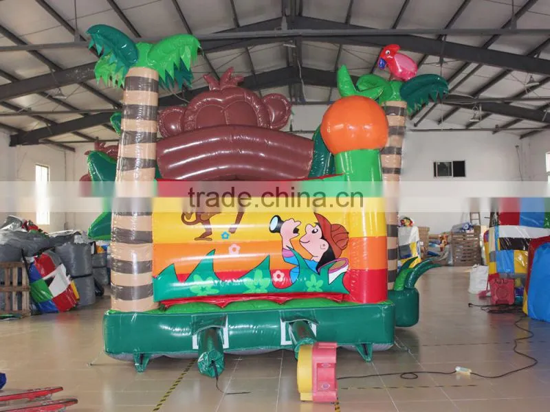 2016 New design inflatable Kids jungle bounce house