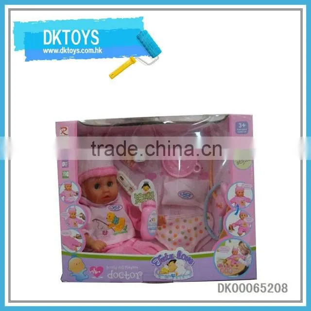 Hot selling baby doll with doctor set