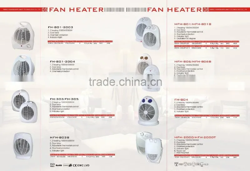 2000W ABS fan heater