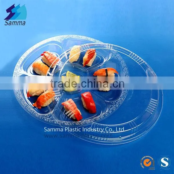 SM1-2102-Clear Blister Disposable Plastic Divided Container