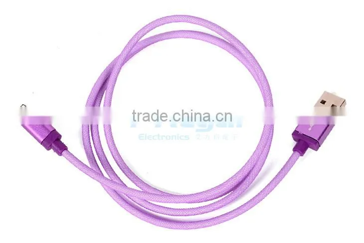 HOT Aluminum sell double side drawing usb cable for mobile phone