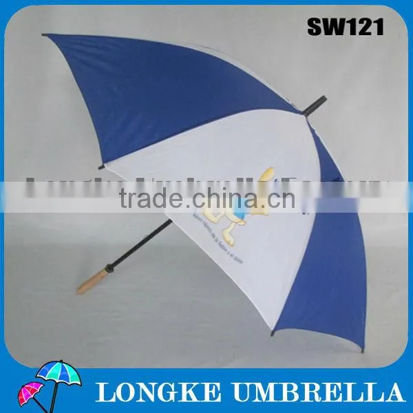30"Wooden Straight Umbrella/mix color