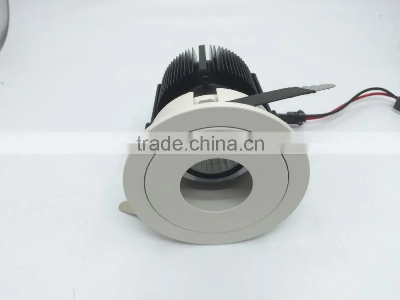 Big Size 10W Round hole Recessed 10w 72lm LED downlight TEC002C10WHT2
