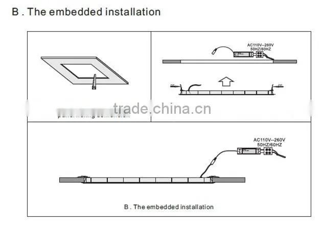 Super bright SAA approved LED Panel light 30x120cm, 36W, 4300lm, IES files available