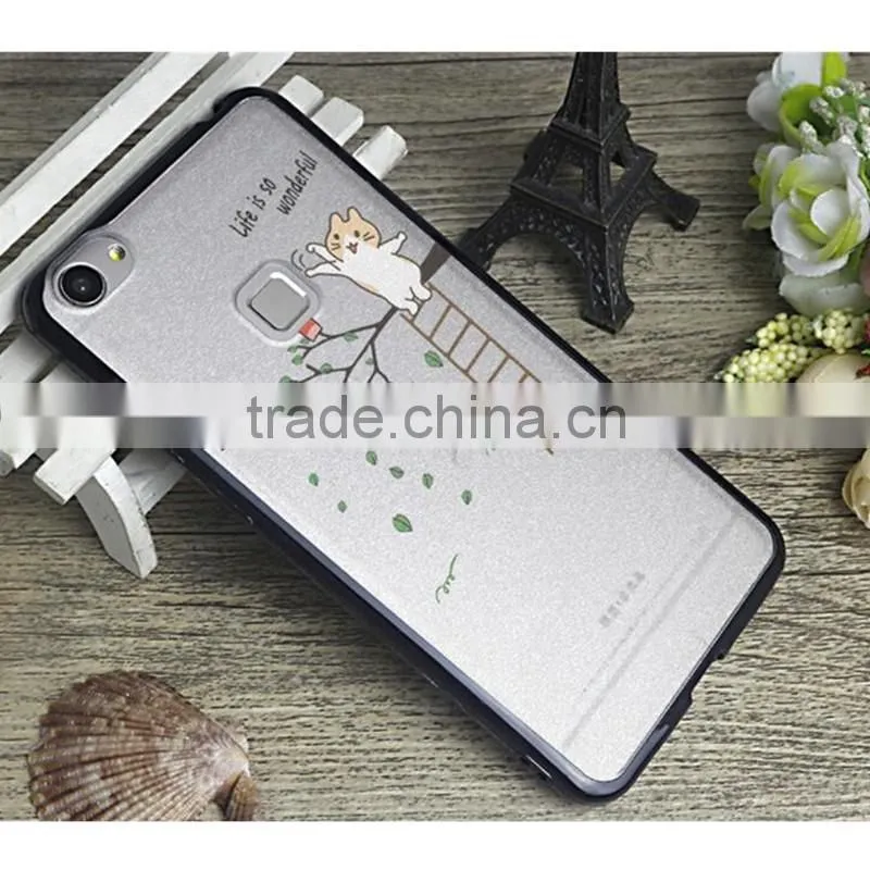 silk pattern tpu+pc bumper case back cover for Xiaomi mi 5 mimax Redmi note 4 3 2 1 c i pro prime