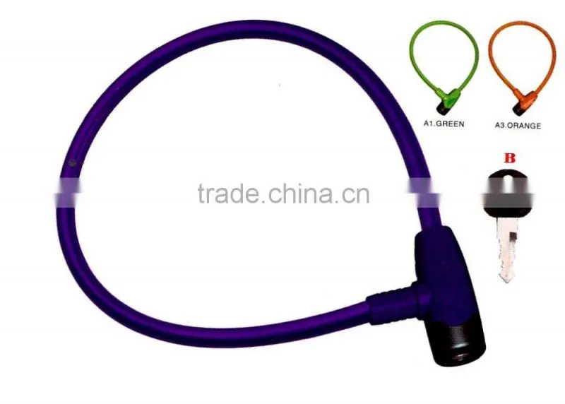 Bicycle spiral lock bicycle lock bike lock bicycle cable lock