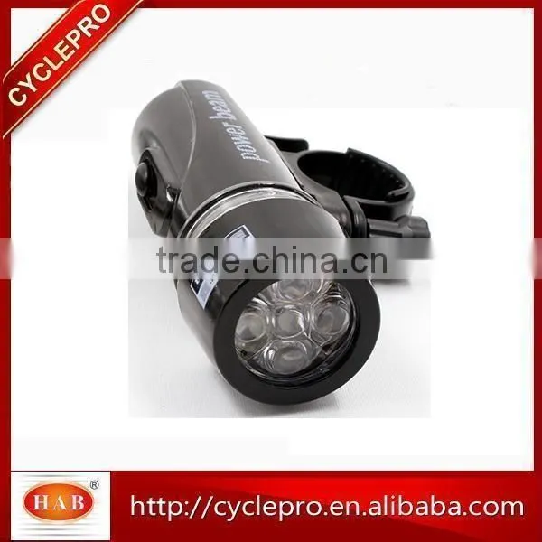 New Black Bicycle 5 LED Front Bike Light Head Light Headlight Torch Lamp Power Beam