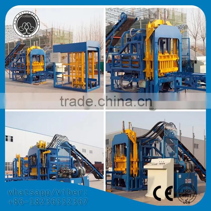 Henan Better concrete international block machines pressure brick machine QT4-15