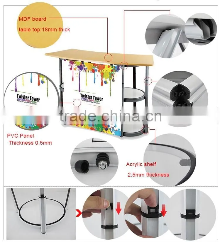 Aluminium showcase Reception Counter