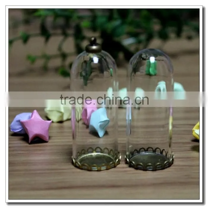 Mini cover crystal , with or without a Hole on the top bottle dome case DIY ITEMS || wholesale clear optical glass ball lens