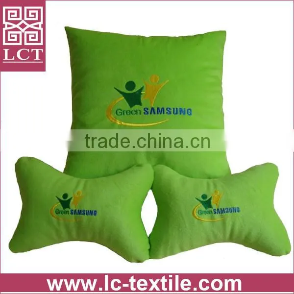 customized embroidery beige color comfortable car cushion for 4s shope gift(LCTP0148)