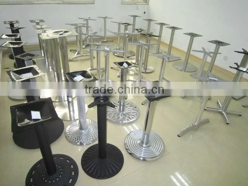 Texture Black Powder Steel Square Metal Table Legs