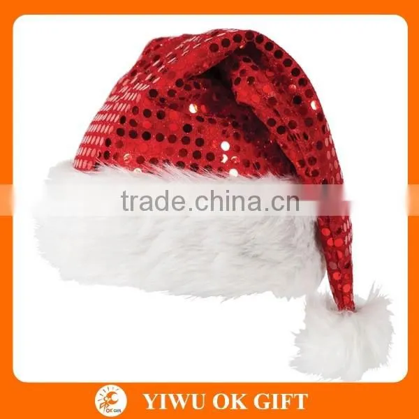 Christmas Fancy Dress Santa Hat Lady + Pigtails Hat Accessory