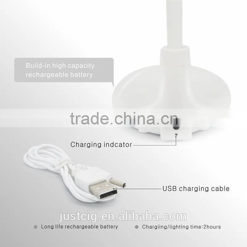 Factory LED reading Lamp Rechargeable ,Golf-shape Flexible Eye Care book light