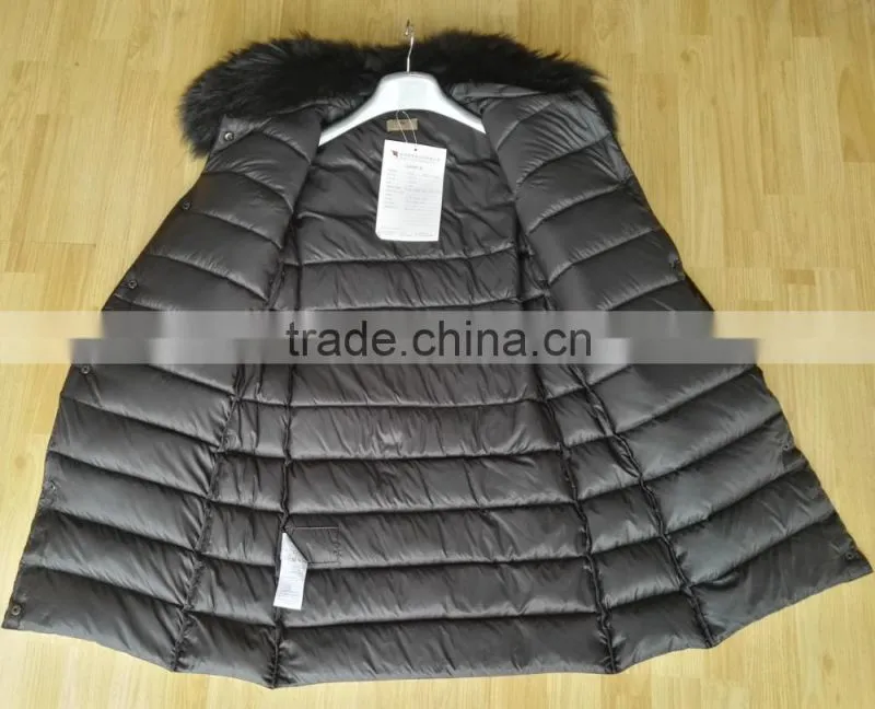 2017 new style wome wool long down parka