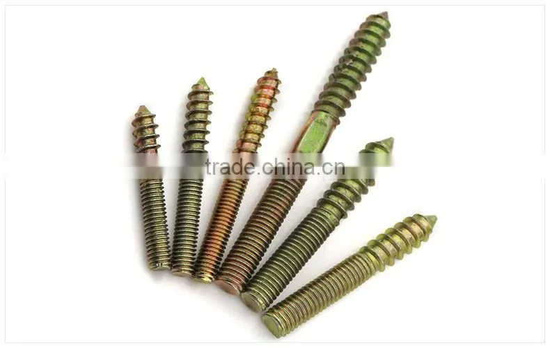 M6 furniture hardware screw nut bolt, self-tapping screws,double ended screw