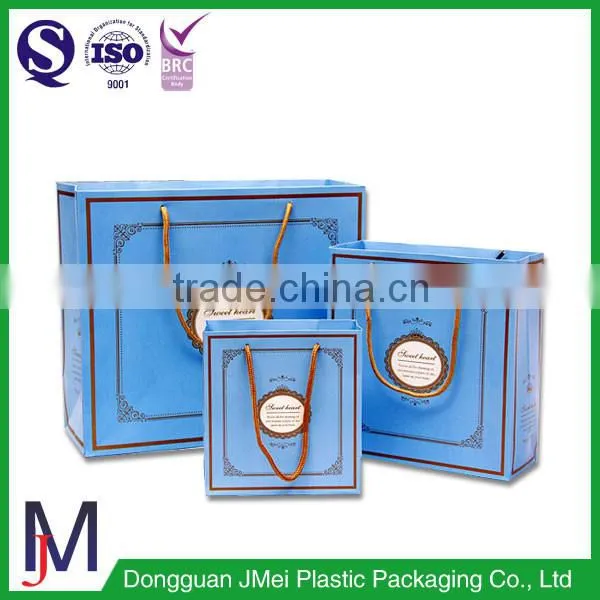 china factory shopping bag white printed paper bags wholesale paper bags with handle