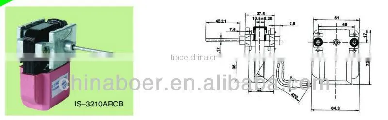 220V 110V HVAC RIFRIGERATOR FAN MOTOR FREEZER MOTOR