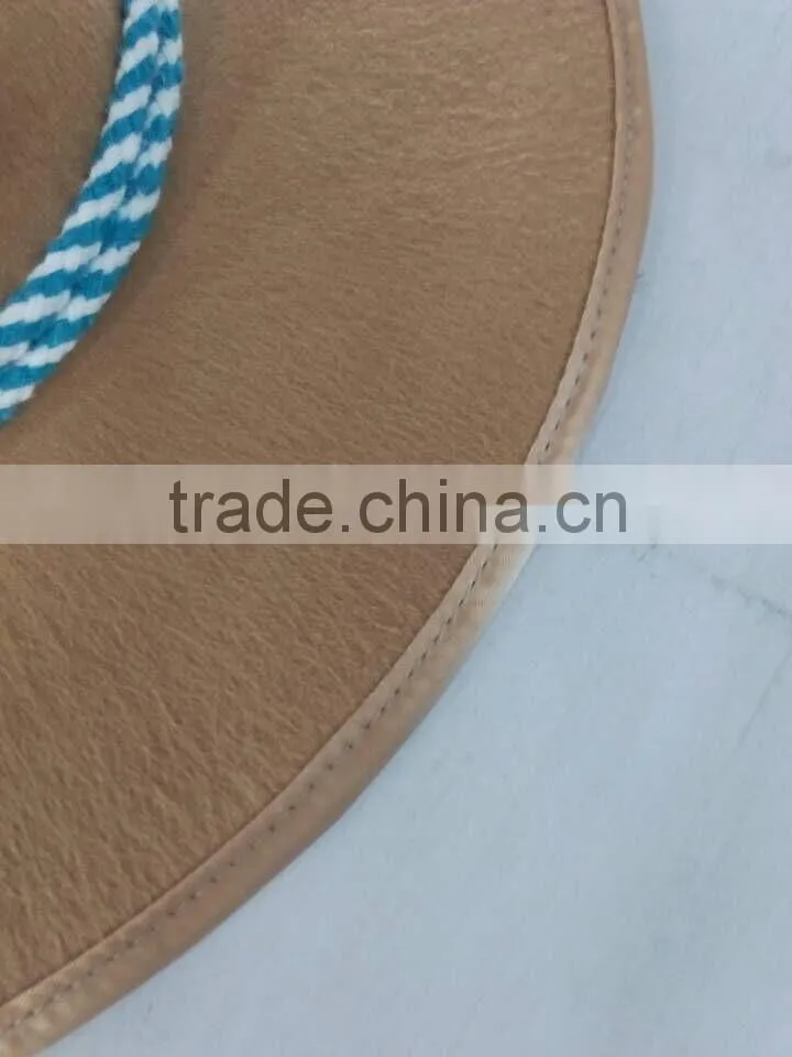 festival, party carnival witch hat with feather rope and trim can printed logo on it