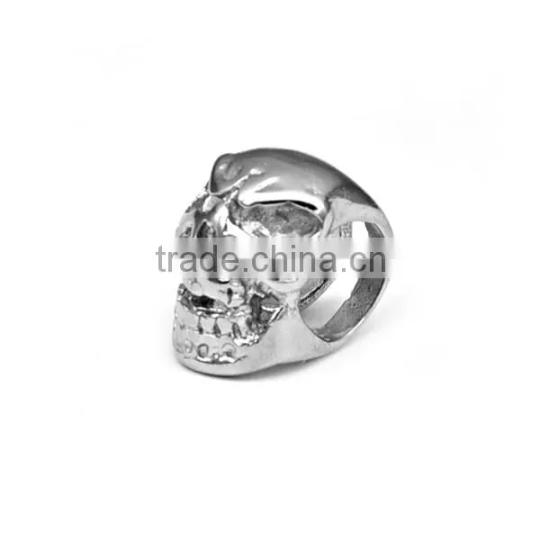 Fashion silver skull DIY jewelry accessories stainless steel beads for bracelet