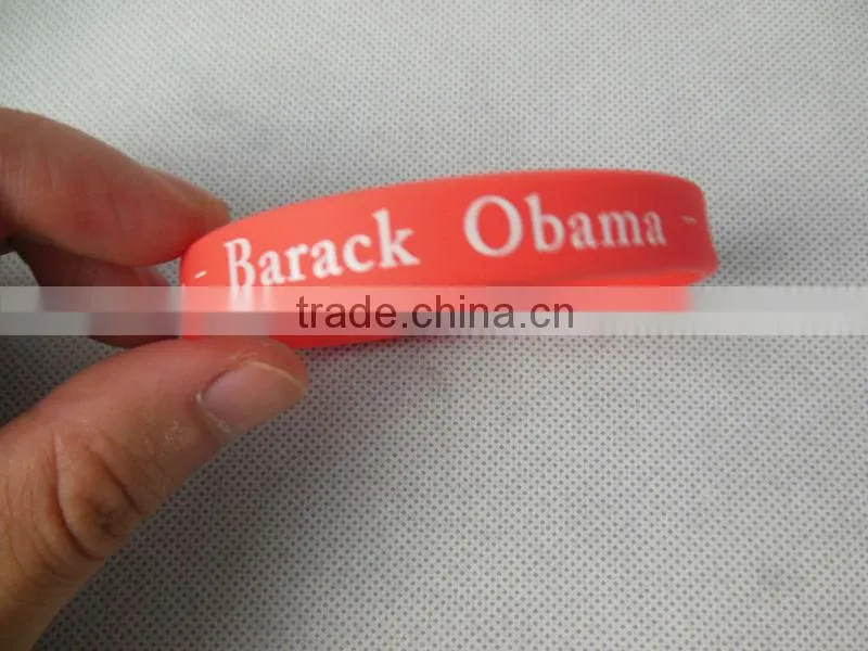Printed logo for promotion Silicon Wristbands