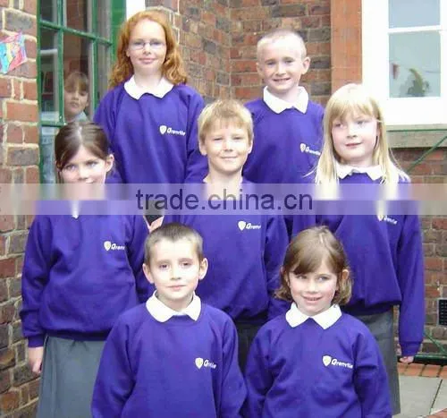 HOT selled amart design of kids school uniform (LOGO accepted)