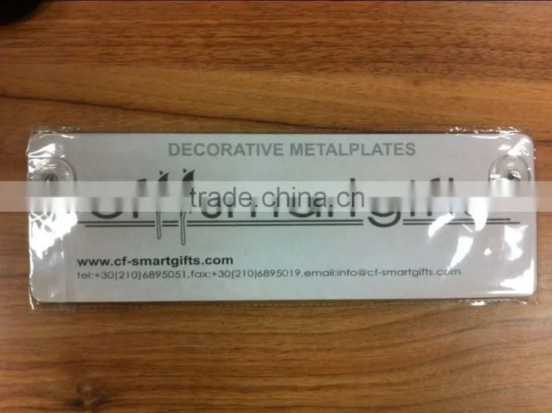 3D cheap custom hot slae rolled edge embossed metal tin plate sign