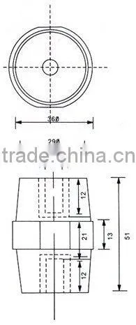SM copper bus bar Insulators