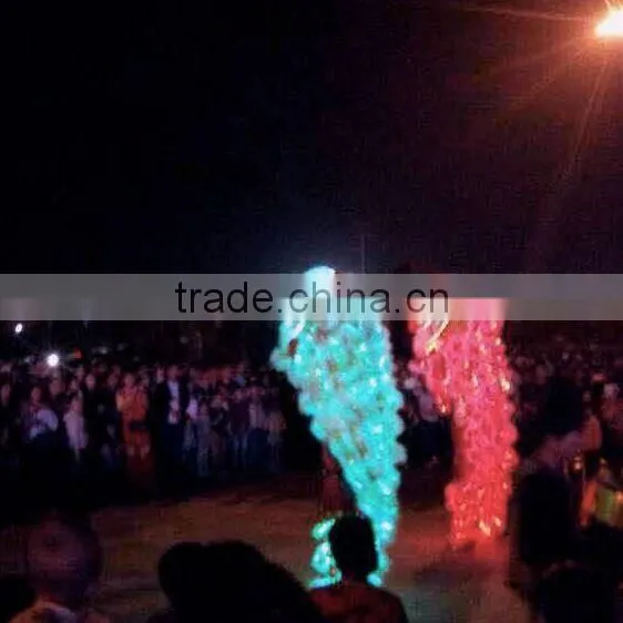 wholesale battery control LED red lion dancing costume