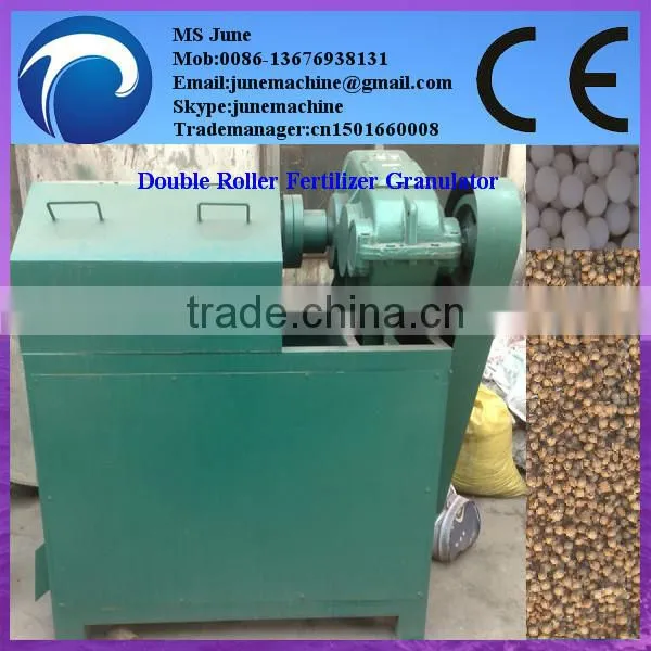 double roller organic fertilizer granulation with competitive price skype:junemachine