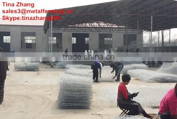 Gabion box /stone cage/manufacturer/gabion box wire fencing