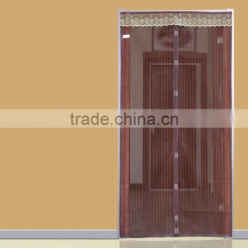 2016 New magnetic curtain door mesh magnetic fastening hands free fly bug insect screen