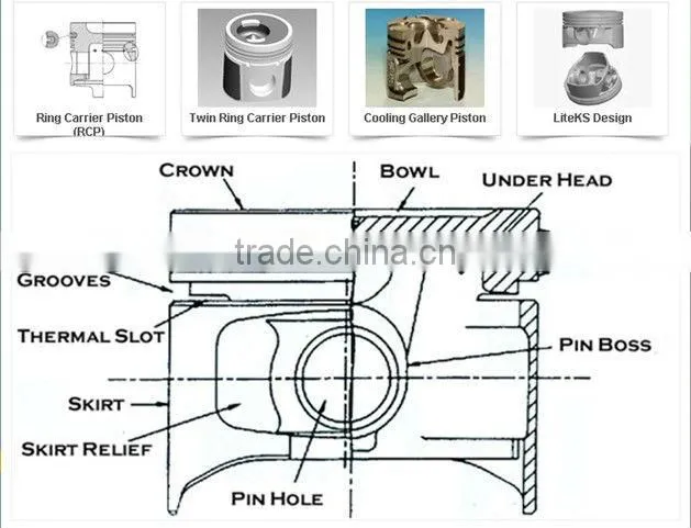 mazda t3000 engine piston