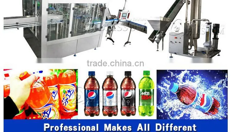 Full-automatic carbonated drink filling and sealing machine