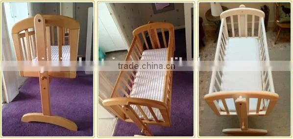 wooden baby swing portable cradle