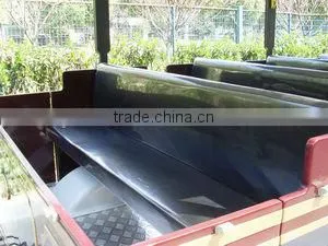 20 seats passenger trailer,half-closed wagon