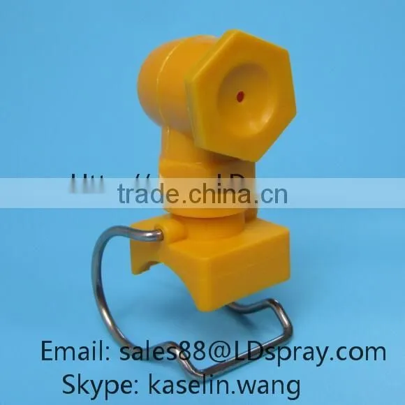 Stainless steel or pp or plastic adjustable ball clip clamp eyelet nozzle